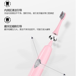 Cepillo de Dientes Eléctrico Inteligente Recargable Tipo C, Resistente al Agua IPX7, Cuerpo de Plástico, Funciona con Batería, Para Adultos, Listo para Enviar - Product Image 2