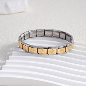 Modular Bracelet Stainless Steel Animal Paw Pattern Unisex Fashion Jewelry Elastic Detachable DIY Bangle Design - Product Image 3