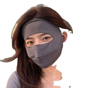 HIGH END Summer Ice Silk Eco-Friendly Nylon <b>Sunscreen</b> Ultraviolet-proof Breathable Customizable Neck Protection Cycling UV Mask - Product Image 3