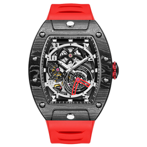 Hanboro của nam giới tất cả các sợi carbon brazed xem nhanh chóng phát hành dây đeo thiết kế utt-cạnh thời trang tự động cơ khí trường hợp - Product Image 4