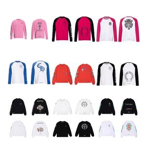 2025 Hochwertiges 100% Baumwolle Doppelgarn Langarm-T-Shirt für Herren und Damen Digitaldruck Strickstoff - Product Image 3