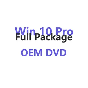 Win 10 Pro paket penuh kunci DVD asli OEM Key Pro License bahasa Inggris Win 10 Pro paket DVD garansi 6 bulan pengiriman cepat