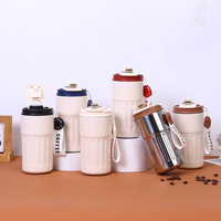 Mug intelligent à café personnalisé avec logo, 450 ml, affichage de la température, couvercle, portable, thèmes d'entreprise, anime/romance/rétro, promotionnel