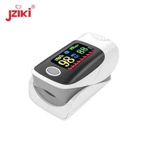 Oxímetro de Pulso Jziki com Display TFT <span class=keywords><strong>Monitor</strong></span> de Oxigênio no Sangue Azul Elétrico Certificado CE Garantia de 1 Ano Classe II - Product Image 5