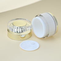 Flacons en acrylique ronds sans air personnalisés de 30 ml, 50 ml, 100 ml, 120 ml, ensemble de pots pour crème pour le visage, cosmétiques pour soins de la peau par KINPACK