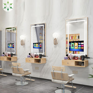 Android akıllı TV çocuk berber dükkanı ayna Net ünlü saç kesme Salon güzellik aynası oturma odası için - Product Image 3