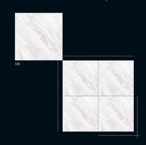 Carreaux de sol et de mur en céramique beige à motif floral pour cuisine et salle de bain, 60x60cm - Product Image 1