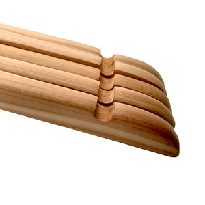 Gỗ phù hợp với móc gỗ sồi với notches và Chrome móc cho ăn mặc quần áo - Product Image 6