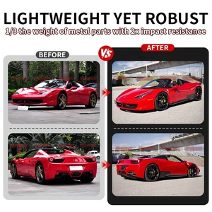 High Quality OEM Style Dry Carbon Fiber Car Auto Parts Side Skirt for Ferrari 458 - Product Image 2