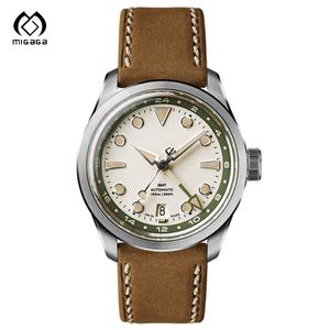 Reloj de Pulsera para Hombre Completamente Automático con Movimiento Mecánico Clásico y Correa de Cuero, Resistente al Agua 150m - Product Image 3