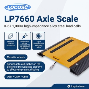 Báscula Portátil Locosc <span class=keywords><strong>de</strong></span> 2000 kg para Ejes <span class=keywords><strong>de</strong></span> Camiones, Plataforma <span class=keywords><strong>de</strong></span> Pesaje para Automóviles - Product Image 1