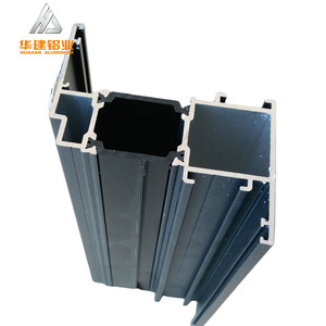 Perfiles de aluminio populares 6005 6060 6063 6061 Perfiles de ventanas de aluminio de rotura térmica con tratamiento de superficie - Product Image 1