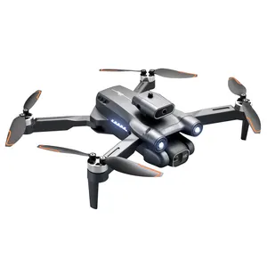 5g全球定位系统无人机4k专业双高清摄像机FPV遥控直升机可折叠四轴飞行器无人机玩具电池遥控器深灰色