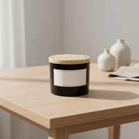 Bougie parfumée Oshine Beach House, 100% coton, mèche sans plomb, pot en verre, 2 mèches, tailles personnalisables