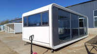 Maison préfabriquée de luxe moderne, capsule spatiale mobile, bureau à domicile, pod, cabine Apple, maison conteneur, structure en acier détachable à vendre