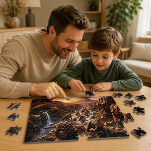 Puzzle d'aventure dinosaure en mousse EVA souple, non toxique et imperméable, 108 pièces, pour l'apprentissage et le jeu parent-enfant - Product Image 3