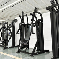 Presse pectorale inclinée ergonomique à charge par poulie pour entraînement des pectoraux, usage commercial en salle de sport, fitness et musculation