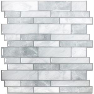 Hucheng hiện đại không thấm nước vuông PET + PU Mosaic tường Stickers/gạch (30.5x30.5cm) cho phòng tắm vòi sen kỷ niệm đám cưới - Product Image 6