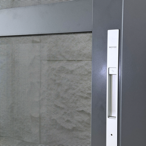 Porte patio coulissante en aluminium du sol au plafond, grande vitre fixe, à rupture de pont thermique, insonorisée, double vitrage avec moustiquaire intégrée - Product Image 4