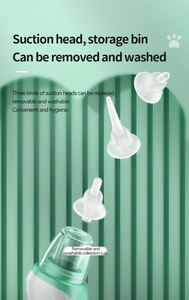 เครื่องล้างจมูกไฟฟ้าสำหรับเด็กทารกปรับพลังงานได้3เกียร์ได้รับการรับรองจาก CE สำหรับเด็ก - Product Image 4