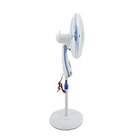 Ventilateur sur pied solaire AC/DC 12V 18 pouces, nouveau modèle 2025, qualité supérieure, 12 vitesses numériques, certifié CE, prix bas, base lourde, pour usage domestique, extérieur et hôtelier, matériau