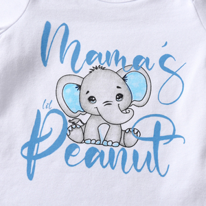 Vêtements pour nouveau-né garçon, manches longues, imprimé éléphant de dessin animé, pantalon, chapeau, ensemble de tenues 3 pièces - Product Image 3