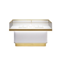 Vitrine de bijoux en matériau MDF de luxe élégant avec éclairage LED Armoire de magasin pour une utilisation dans le centre commercial pour l'affichage de la vitrine