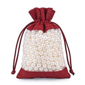 Sacs cadeaux en organza avec cordon de serrage, pochettes en maille pour bijoux, mariages, fêtes, cadeaux de Noël, sacs à bonbons - Vente en gros - Product Image 3