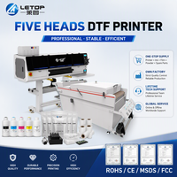 Imprimante jet d'encre DTF LETOP Factory 60CM pour sublimation de t-shirts, film PET, encre blanche, imprimante à chaud