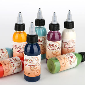 Aerógrafo de tatuaje temporal resistente al agua de larga duración, <span class=keywords><strong>tinta</strong></span> de Henna <span class=keywords><strong>con</strong></span> aerosol a base de alcohol, pintura corporal de neón común, maquillaje, uso permanente - Product Image 1