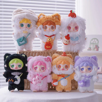 100% Original Yooki 2ème Génération Peluche Jouet Fille Mignonne avec Sac à Main en Forme de Cœur Pendentif Boîte Mystère Tendance pour Maternelle