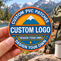 Patchs en caoutchouc PVC 3D personnalisés, logo en caoutchouc moulé souple, badges tactiques, patchs pour chapeaux à presser à chaud