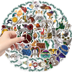 50PCS grec athènes voyage vintage <span class=keywords><strong>mythologie</strong></span> mythe déesse grèce autocollant - Product Image 2