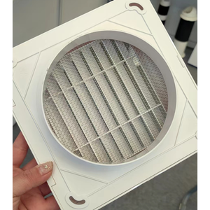 Grille carrée de conduit <span class=keywords><strong>d</strong></span>'aération en PVC de 100mm pour ventilateur <span class=keywords><strong>d</strong></span>'extraction de sèche-mur pour hôpitaux et gymnases Solution de conception graphique - Product Image 2