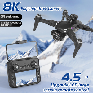 S12 <span class=keywords><strong>Drone</strong></span> Professionnel 4K 8K GPS Quadcopter Không Chổi Than Máy Bay Quang Học Dòng Chảy Bay Không Người Lái Điều Khiển Từ Xa Đồ Chơi Bay Không Người Lái Cho Trẻ Em - Product Image 5