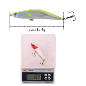 Señuelo de pesca XY-537 tipo lápiz de 9cm y 15.4g, señuelo artificial de plástico que se hunde para la pesca de lubina, cebo de fondo para pesca con señuelos. - Product Image 1