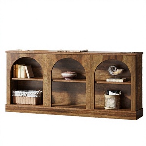 Modern Convertible Solid Wood <b>Console</b> <b>Table</b> with 3-Tier Storage <b>for</b> Entryway and Living Room - Product Image 3