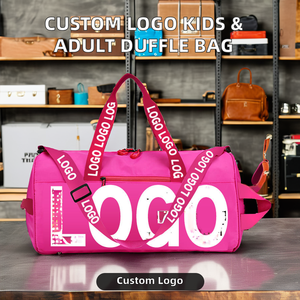 Yajie Factory Custom Logo per bambini adulti in poliestere con chiusura a cerniera per grandi bagagli in borsetta sportiva da viaggio - Product Image 3