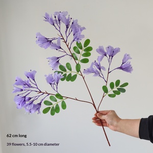 Composition florale artificielle en soie <span class=keywords><strong>Jacaranda</strong></span> 50 cm – Décoration moderne pour mariage et accessoires de photographie extérieure - Product Image 6
