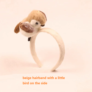 Diadema Creativa con Forma de Pájaro, Muñeco de Felpa con Dibujos <span class=keywords><strong>Animados</strong></span>, Tarjeta de Pelo para Actividad Fotográfica, Tocados de Actuación - Product Image 5
