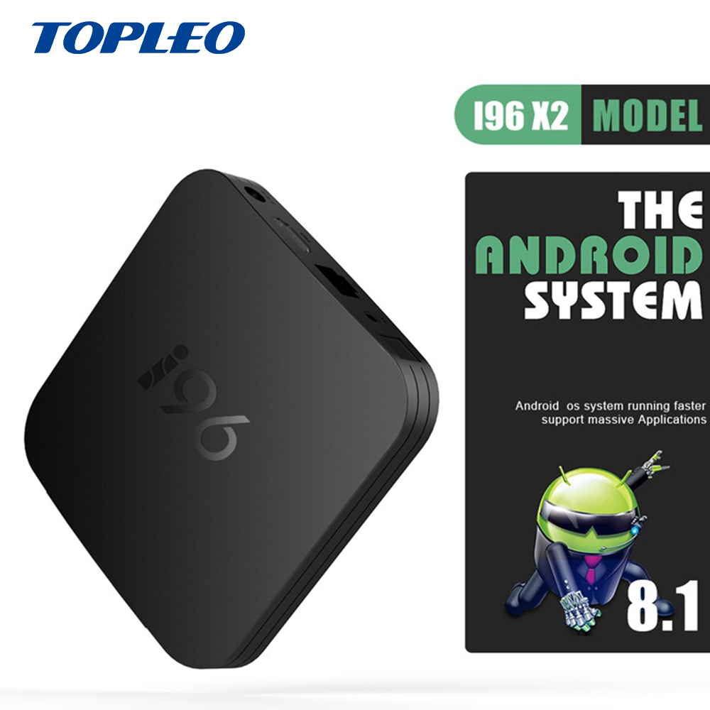 Topleo conception Habile i96 X2 Amlogic S905X2 2 gb 16 gb 4 gb 32 gb téléviseur box firmware ott boîte de télévision android 8.1