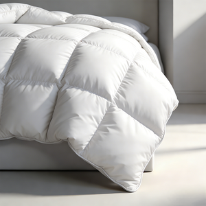 <span class=keywords><strong>Couette</strong></span> Super Douce Toutes Saisons 220x240 RDS 100% Coton Anti-<span class=keywords><strong>Duvet</strong></span>, 10% <span class=keywords><strong>Duvet</strong></span> de Canard Blanc & 90% Plumes de Canard - Product Image 2
