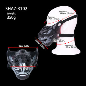 Beginner Monstervormig Masker Siliconen Half Gezicht Paard Masker Bdsm Fetish Seksspeeltjes Voor Volwassenen Sensorische Deprivatie 18 + Kink Enhancer - Product Image 6