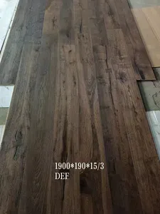 Lantai komposit lapisan kayu ek padat
