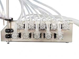 Pompe péristaltique semi-automatique à 10 buses, haute précision, en acier inoxydable 304, pour boissons, eau, huile de poisson, lait, miel - Product Image 2