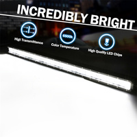 Barre lumineuse LED de pare-chocs de 30 pouces en aluminium IP67, barre lumineuse LED Plug and Play, barre lumineuse LED combinée pour camion, barres lumineuses LED tout-terrain