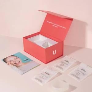 Scatola regalo magnetica riciclata per imballaggio in carta ortodontica trasparente bretelle dentali imballaggio per piccole imprese con stampa Logo aziendale - Product Image 6