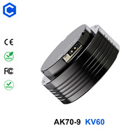 Moteur servo brushless CubeMars AK70-9 KV60 48V à engrenage planétaire plat pour robot humanoïde avec encodeur