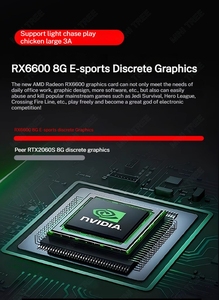 Mini PC de jeu de 12e génération, I7 12700H 13620H AMD RX6600XT 8G, double DDR5, SSD M.2 NVMe, quad 4K, ordinateur de bureau portable pour joueurs - Product Image 5
