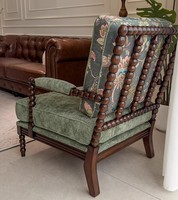 Fauteuil d'appoint moderne rembourré en cuir véritable, fauteuil de détente pour salon, coin détente